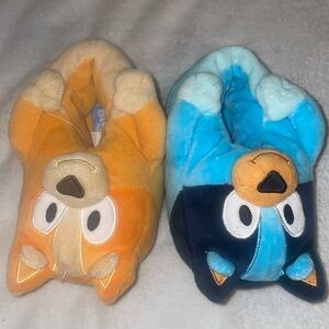 Blue and Orange Kids Character Slippers